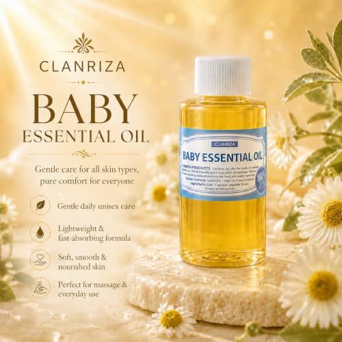 4 Fl Oz Baby Powder Body Oil, Long Lasting Perfume Oil For - Product Imagery