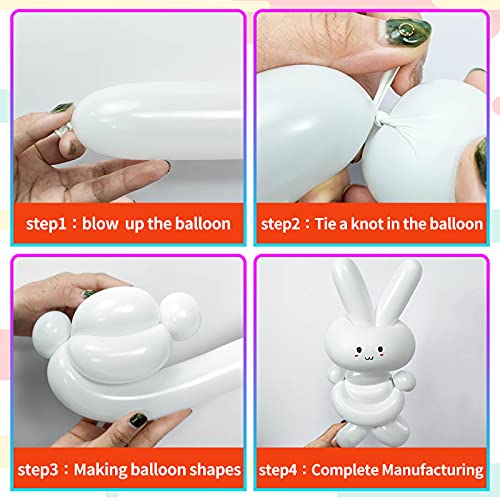 100Pcs clear 260 Balloons Clear Long Skinny Latex Balloon for - Product Imagery