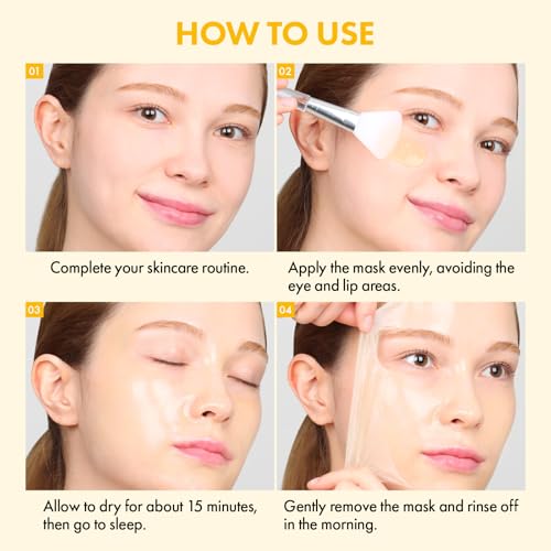 TOSOWOONG Kojic Acid Turmeric Overnight Wrapping Mask for Dark - Product Imagery