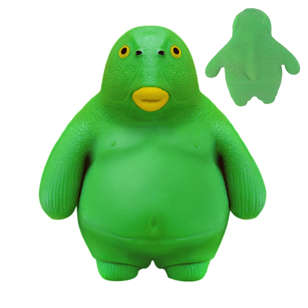 HIPIHOM Green Head Fish Toy, Decompress and Squeeze Stress Toy Figure - View 1
