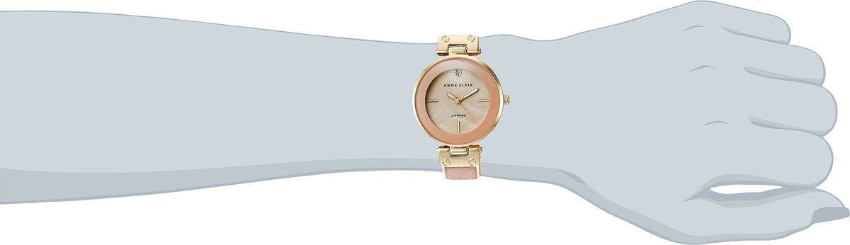 Anne Klein Women s Genuine Diamond Dial Bangle Watch - Anne Klein Official Imagery - 3