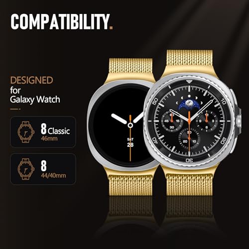 Milanese Loop Metal Band for Samsung Galaxy Watch 8 9/8 Classic - Product Imagery