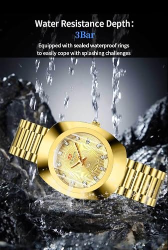 BESTKANG Valentines Couple Watches Oval Unisex Style Waterproof - Product Imagery