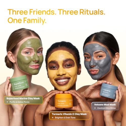 PLANTIFIQUE Korean Turmeric Clay Mask for Dark Spots - Calms, - Product Imagery