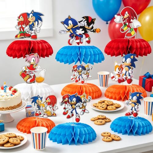 Tititada Sonic Aliaurora for yuguigou Birthday Party Supplies, - Product Imagery