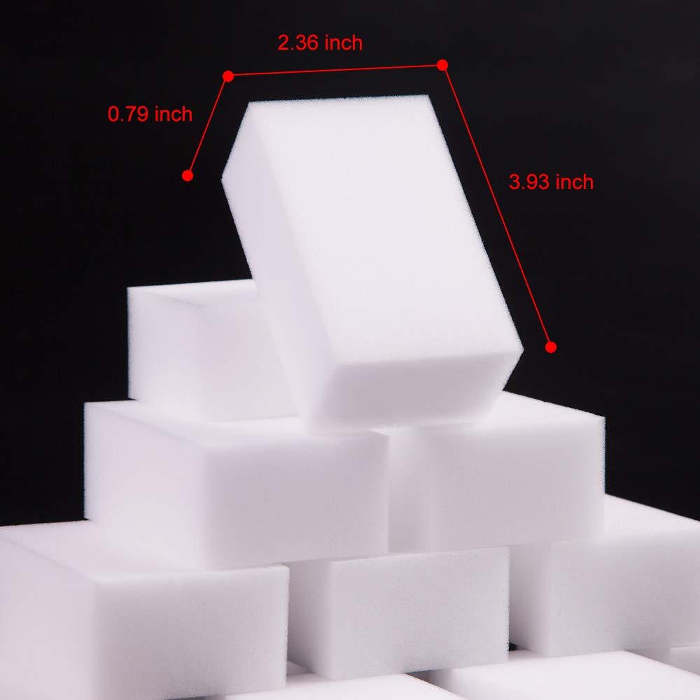 100 Pack Magic Sponge Eraser Extra Thick and Long Lasting - SmilePowo Official Imagery - 4