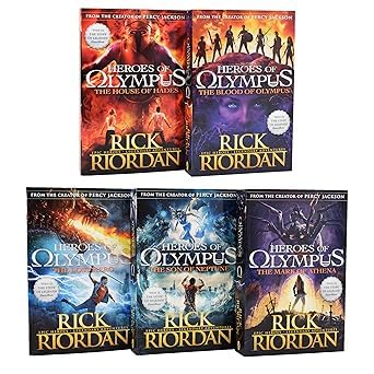 Heroes of Olympus 5 Book Box Set by Rick Riordan -Complete - Product Imagery