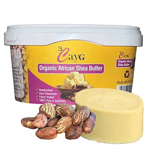 3CAYG 1 lb Unrefined Shea Butter for Hair, Skin, and Nails - Product Imagery