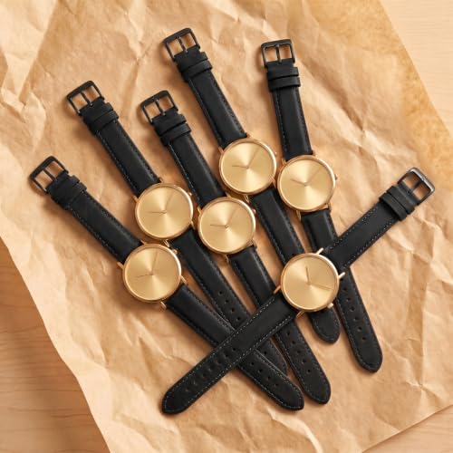 Amaxiu Quick Release Watch Band, Leather Replacement Strap, - Product Imagery