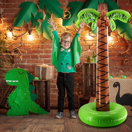 Super Sturdy Inflatable Palm Tree | 6 Ft Tall Giant Artificial - Product Imagery