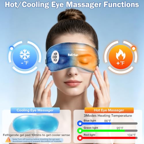 Eye Massager with Heat & Vibration, Reusable Gel Strip - Product Imagery