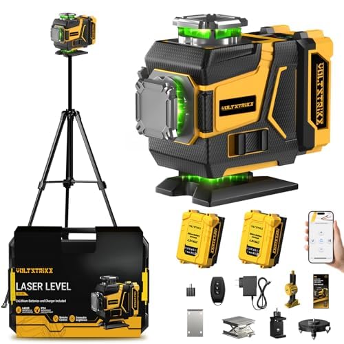 Laser Level with Tripod Laser Level 16 Lines 4 360 Self - VOLTSTRIKE Official Imagery - 1
