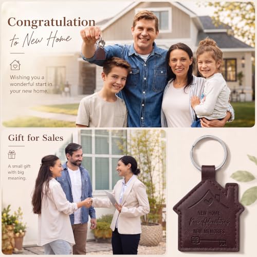 20 Pcs New Home Keychain Bulk Welcome Gifts - Product Imagery