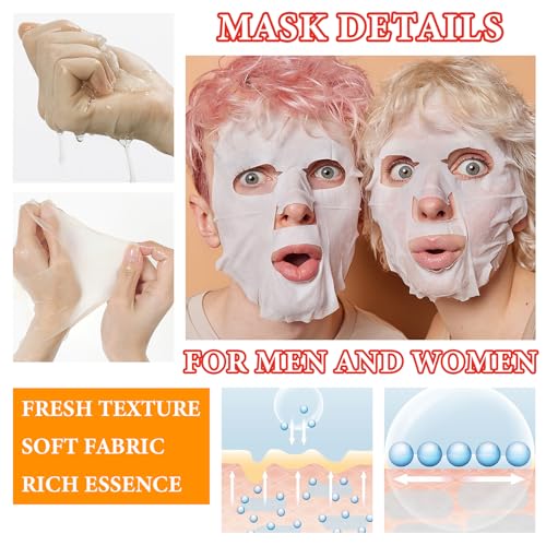 10 Pack Variety Facial Sheet Masks Skin Care Set, Hydrating Bulk - Product Imagery