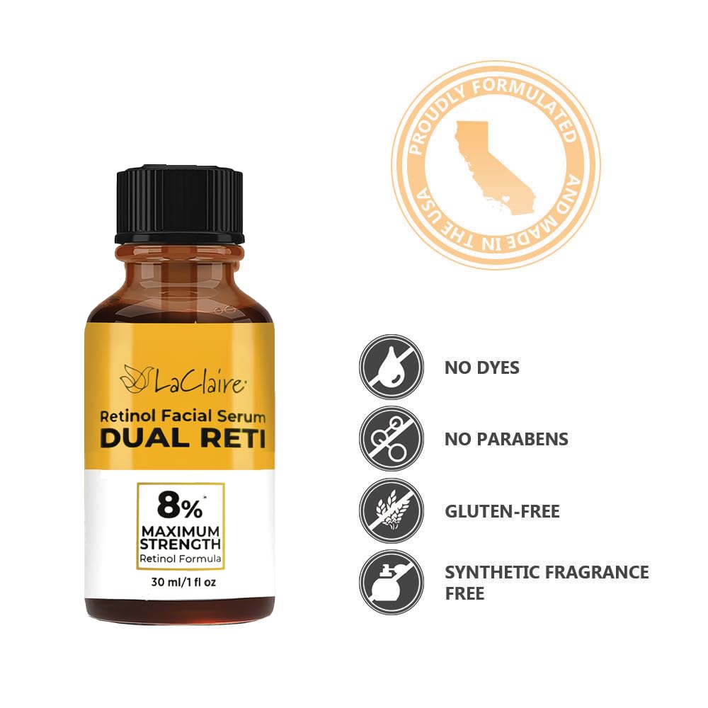 Retinol Complex Face Serum Anti Aging Brightening Firming - LaClaire Official Imagery - 8