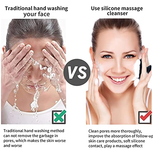 Face Scrubber, Silicone Face Scrubber for Men Facial Cleansing - Product Imagery