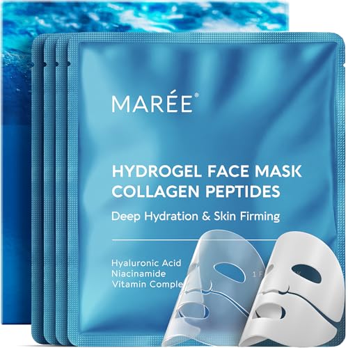 MAREE Hydrogel Collagen Facial Mask with Hyaluronic Acid — - Product Imagery