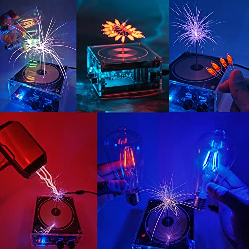 ALKISTA Tesla Coil Musical Speaker Plasma Storm Cool Desktop - Product Imagery