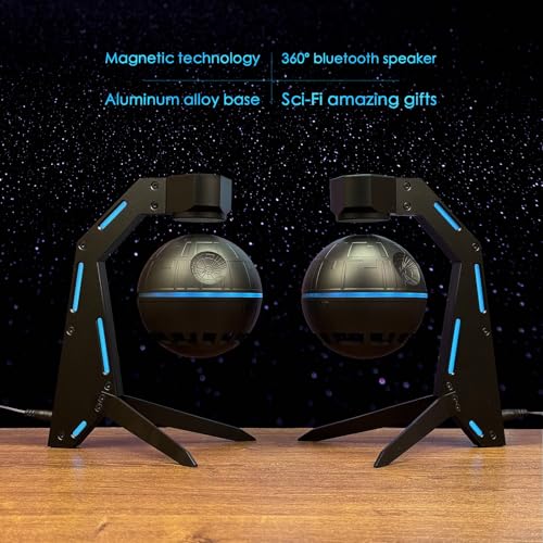 Magnetic Levitation Bluetooth Speaker, Floating & Spinning, - Product Imagery