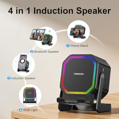 Wireless Induction Speaker All-in-1 Bluetooth Speakers with - Product Imagery