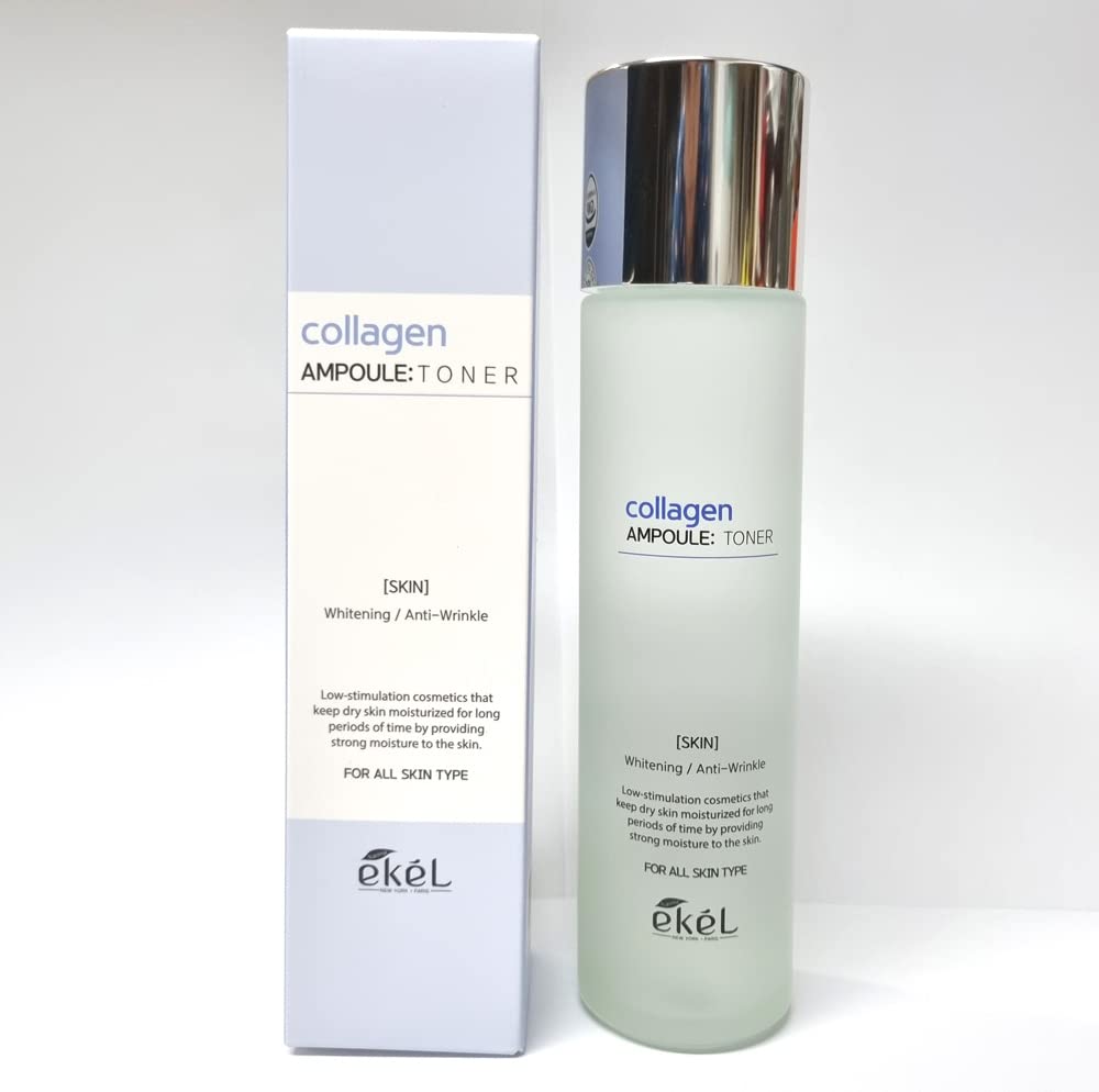 EKEL Collagen Skincare Set, Anti-Wrinkle Toner Emulsion Cream, - 3W Clinic