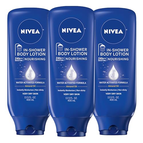 NIVEA Nourishing In Shower Lotion Moisturizer, Multipack, 3 x - Product Imagery