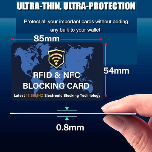 SaiTech IT 2 Pack RFID Blocking Card for Credit Debit ID Card, - Product Imagery