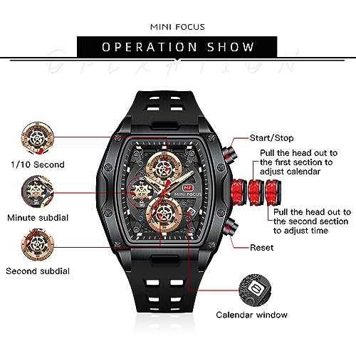 MF MINI FOCUS Men's Watch Analog Wrist Watchh for Men with - Product Imagery