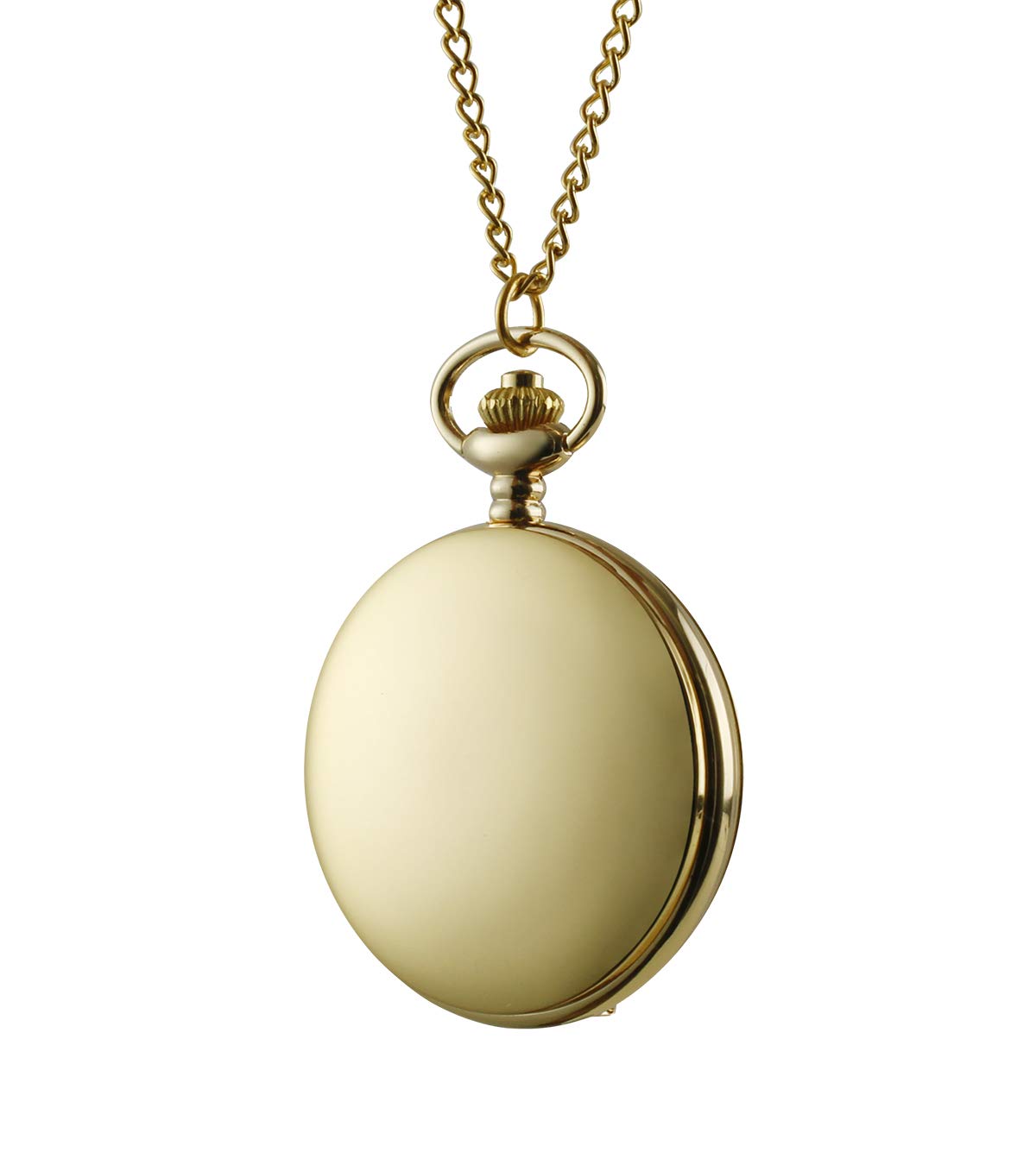 Vintage Gold Pocket Watch with Chain for Men & Women