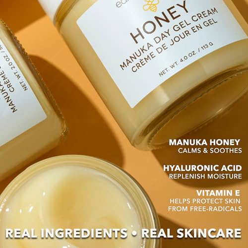 Earth To Skin Manuka Honey Day Gel Cream, Hyaluronic Acid, 4 fl - Product Imagery
