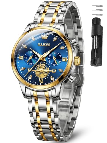 OLEVS Watches for Women Waterproof Luxury Stainless Steel for - Product Imagery