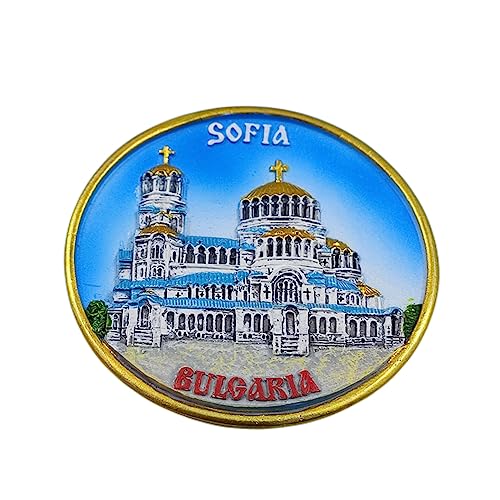 3D Sofia Bulgaria Fridge Magnet Souvenir Gift,Resin Handmade - Product Imagery