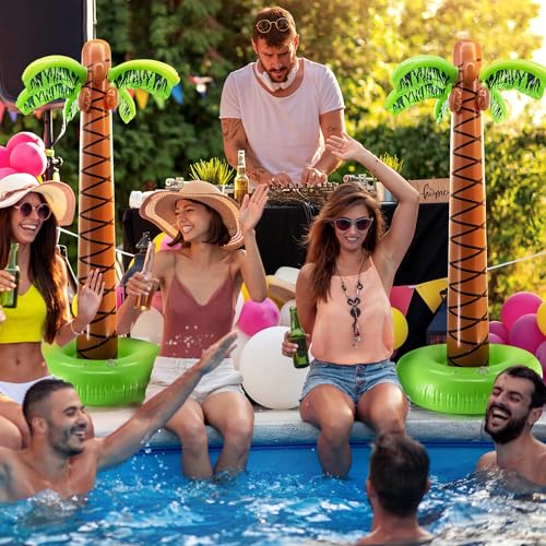 Super Sturdy Inflatable Palm Tree | 6 Ft Tall Giant Artificial - Product Imagery