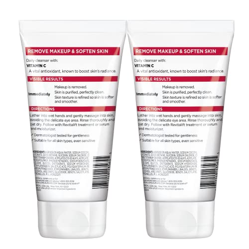 L'Oreal Paris Revitalift Daily Cream Cleanser, Gentle Makeup - Product Imagery