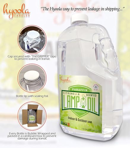 Hyoola Paraffin Citronella Lamp Oil, 1 Gallon - Product Imagery