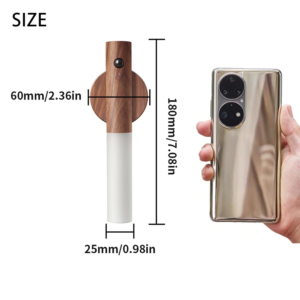 LANDGOO Wooden Motion Sensor Multicolor Night Lights - LANDGOO Official Imagery - 6