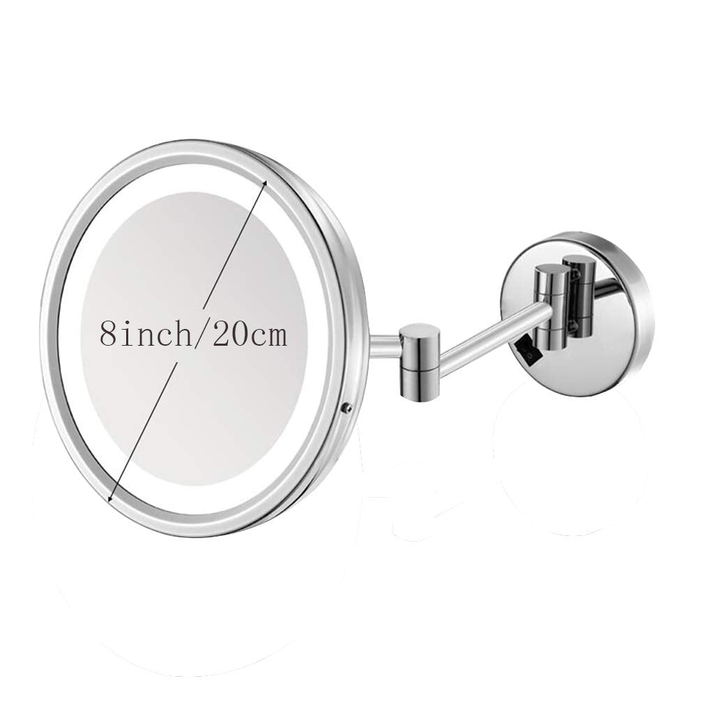 LED Makeup Vanity Mirror 3X Magnification Beauty Mirror Wall - VHFXZFLZ Official Imagery - 8