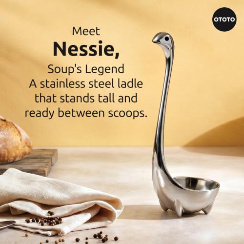 OTOTO The Original Nessie Stainless Steel Ladle - Soup Ladle, - Product Imagery