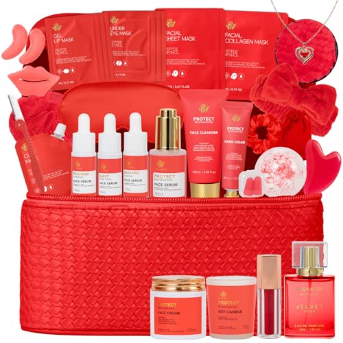 33 Pcs Mother s Day Gifts Red Rose Bath Body Gift Set for - RA ROSA ACCA Official Imagery - 1