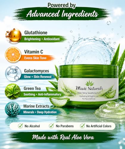 Aloe Vera Hydrating Gel – Soothing Moisturizer for Face & Body – - Product Imagery