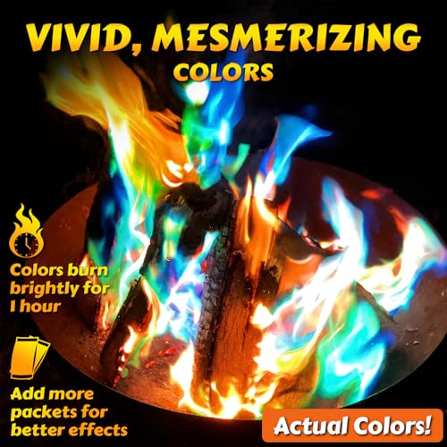 HGD (6 Pack) Magic Campfire Fire Color Changing Packets for Fire - Product Imagery