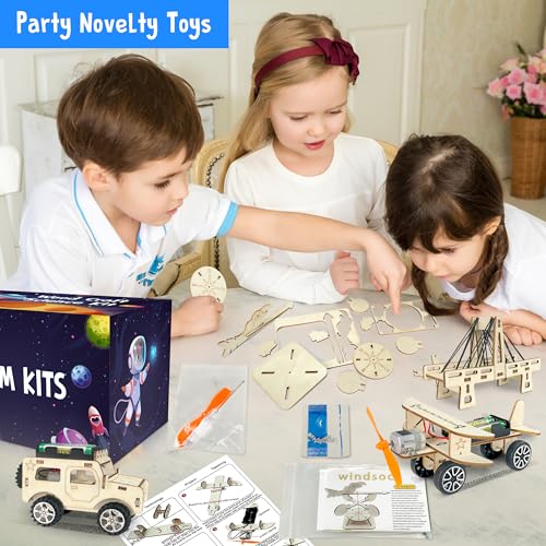 LINAYE 24 Packs STEM Kits for Kids, 6 in 1 Treasure Box Toys - Product Imagery