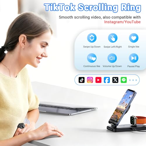 TikTok Scrolling Ring Remote Control, Page Turner for iPad - Product Imagery