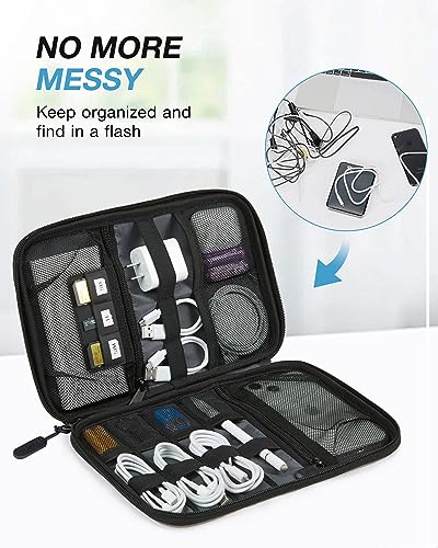 BAGSMART Large Electronics Organizer Travel Case for Tech - Product Imagery
