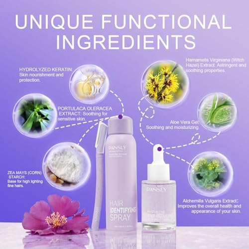 Hair Identifying Spray Kit, Dermaplaning Spray 100mL with After - Product Imagery