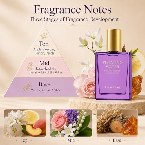 Dear Irean Perfume Oils for Women, Roll on Long Lasting Floral - Product Imagery