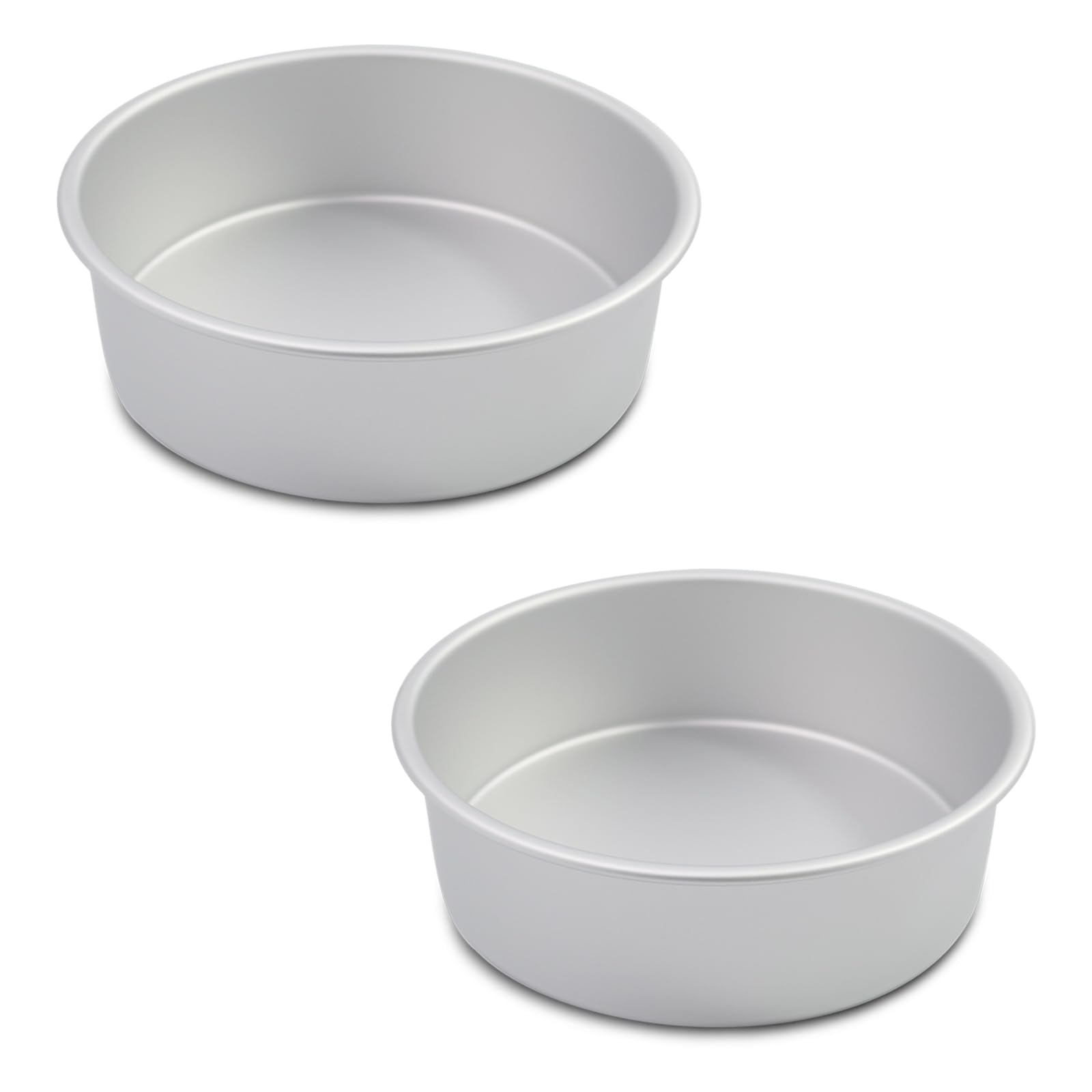 8 x 3 Inch Round Cake Pans Set of 2, Aluminum Round Cake Tin, - Product Imagery