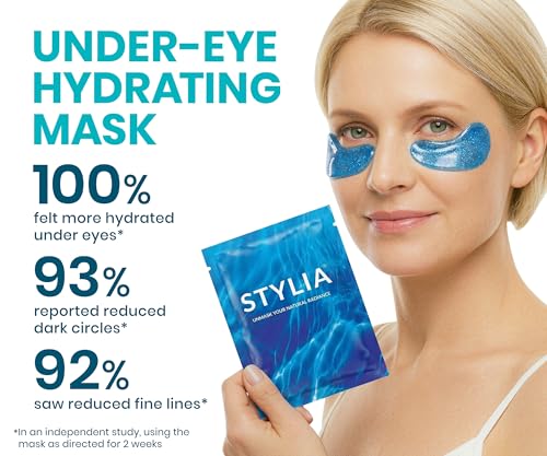 Stylia Collagen & Vitamin C Under Eye Patches for Puffy Eyes & - Product Imagery