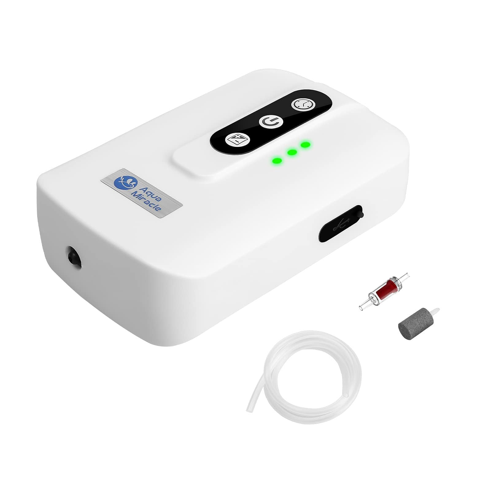 AquaMiracle Lithium Battery Powered Portable Aquarium Air Pump fo - AquaMiracle Official Product View 9