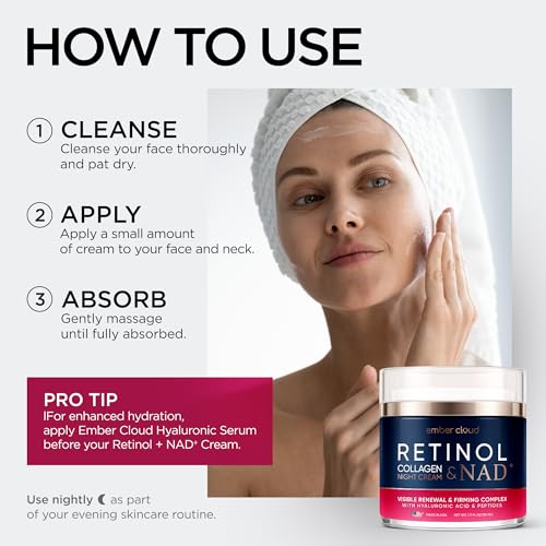 Retinol & Collagen Face Cream with Hyaluronic Acid 1.7 Oz - Product Imagery